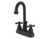RESTORATION DECK MOUNT LAV FCT W AX HDL ABS BRS POP UP Oil Rubbed Bronze Finish