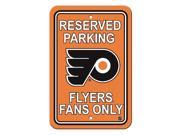 Philadelphia Flyers Plastic Parking Sign