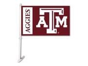 Texas A M Aggies Car Flag With Wall Brackett