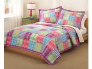 Kelsey Pink Full Queen Quilt with 2 Shams