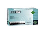 High Five Lightly Powdered Industrial Grade Latex Gloves Large