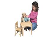 Doll Table Chair Set Natural