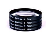 58mm Lens Filer Macro Lens Attachment for SLR Cameras 18 55mm Zoom 5 PACK 1x 2x 4x 8x 10x