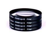 55mm Close Up Macro Lens Filter for DSLR Cameras Accessories Zoom 5 PACK 1x 2x 4x 8x 10x