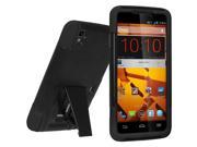 Amzer Double Layer Hybrid Case with Kickstand Black Black for ZTE MAX N9520