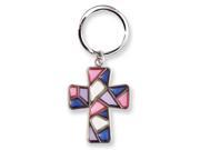 Green Pink Red or Blue Sun Catcher Key Ring Perfect Religious Gift