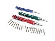 Screwdriver Set 3 Piece Precision Pen Style with Assorted Tips