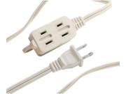 AXIS 45502 3 Outlet White Indoor Extension Cord 6ft