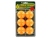 Orange table tennis balls