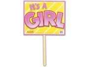 It s A Girl Yard Sign Case Pack 6