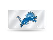 Detroit Lions NFL Laser Cut License Plate Cover Silver