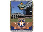 Astros Minutemaid Park Stadium 48x60 Tapestry Throw