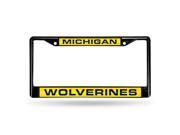Michigan Wolverines NCAA Laser Cut Black License Plate Frame