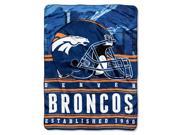 Broncos 50 x60 Silk Touch Throw Stacked Series