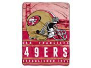 49ers 50 x60 Silk Touch Throw Stacked Series