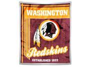 Redskins National Football League 50 x60 Mink with Sherpa Throw Old School series