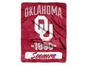 Oklahoma College Varsity 46 x60 Micro Raschel Throw