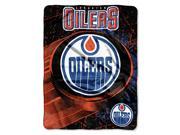 Oilers Ice Dash Micro Raschel Throw