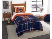 Auburn Collegiate Twin Embroidered Comforter 1 Sham Set