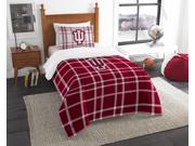 Indiana Collegiate Twin Embroidered Comforter 1 Sham Set