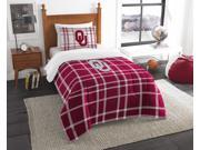 Oklahoma Collegiate Twin Embroidered Comforter 1 Sham Set