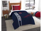 Red Sox Twin Embroidered Comforter 1 Sham Set