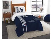 Yankees Twin Embroidered Comforter 1 Sham Set