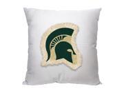 Michigan State College 18 x18 Letterman Pillow