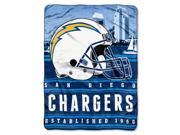 Chargers 50 x60 Silk Touch Throw Stacked Series