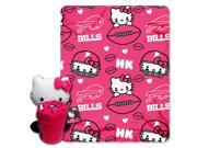 Bills 40x50 Fleece Throw and Hello Kitty Character Pillow Set