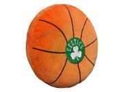 Celtics 15 x15 x2 Embroidered Basketball Shaped Plush Pillow with Appliqu