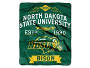 North Dakota State College Retro 50x60 Raschel Throw
