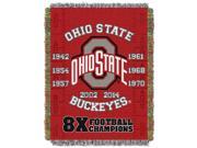 Ohio State College Commemorative 48x60 Tapestry Throw