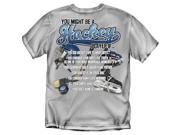 You Might Be A Hockey Player Youth Size T Shirt Grey