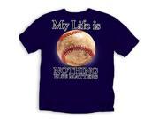 My Life is Baseball Youth Size T Shirt Navy
