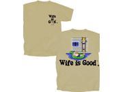 Wife is Good Pool Lounger T Shirt Putty