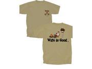 Wife is Good Camping T Shirt Putty