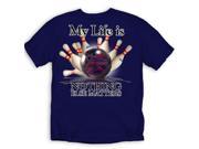 My Life is Bowling T Shirt Navy