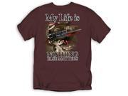 My Life is Hunting T Shirt Brown