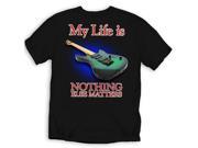 My Life is Guitars T Shirt Black