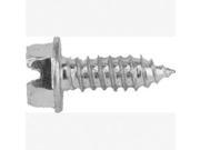 Indented Hex Slotted License Plate Screws Size 14 x 3 4 Head Size 3 8 IND Finish Zinc 100