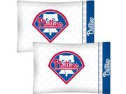 MLB Philadelphia Phillies Baseball Set of 2 Pillow Cases