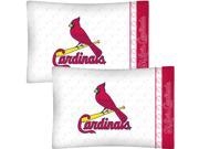 MLB St Louis Cardinals Baseball Set of 2 Logo Pillow Cases