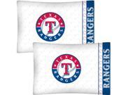 MLB Texas Rangers Baseball Set of 2 Logo Pillow Cases