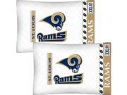NFL St Louis Rams Football Set of 2 Logo Pillow Cases