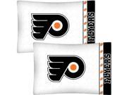 NHL Philadelphia Flyers Hockey Set of 2 Logo Pillow Cases