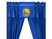 NBA Golden State Warriors Drape and Valance Set Basketball Team Logo Window Treatment