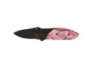 Hi Vis Pink Camo Compact Tactical Folder Knife