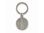 Silver tone Metal Cross with Caduceus Nurse Key Ring Perfect Nurse Gift