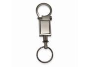 Silver tone Valet Key Ring Engravable Personalized Gift Item